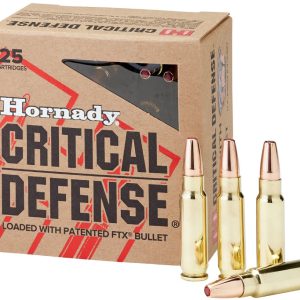Boîte de 25 munitions HORNADY Critical Defense – 5,7x28mm – 40gr FTX.