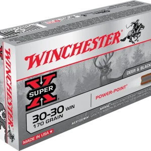 Boîte de 20 munitions Winchester .30-.30 Win. Super X POWER-POINT (Soft Point) / 170 grains